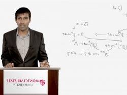 Screenshot depicting Bharath Kumar Samanthula using a tablet capture in a lecture video.